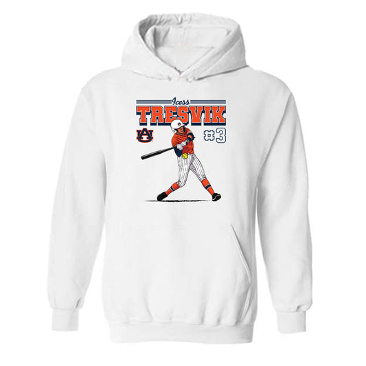 Auburn - NCAA Softball : Icess Tresvik - Hooded Sweatshirt Individual Caricature