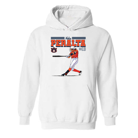 Auburn - NCAA Softball : Nelia Peralta - Hooded Sweatshirt Individual Caricature