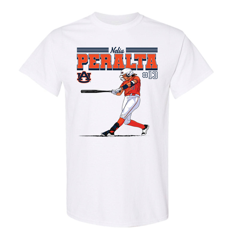 Auburn - NCAA Softball : Nelia Peralta - T-Shirt Individual Caricature