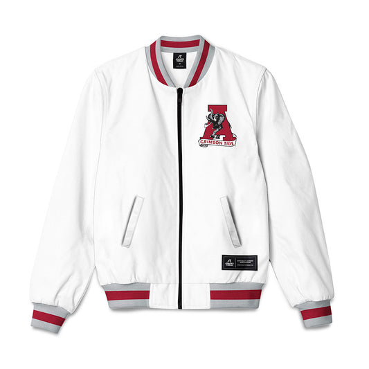 Alabama - Crimson Tide - White Bomber jacket