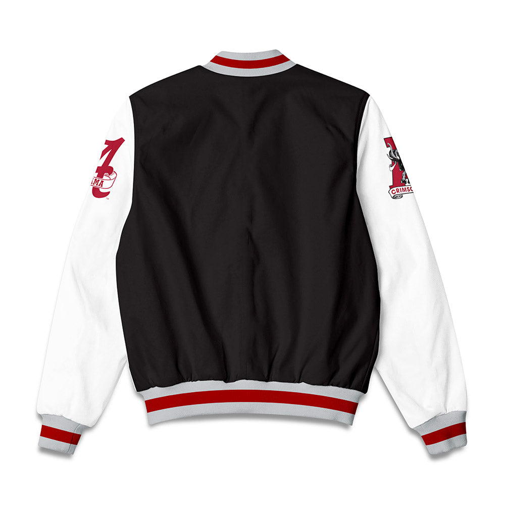 Alabama - Crimson Tide - Black Combination Bomber Jacket