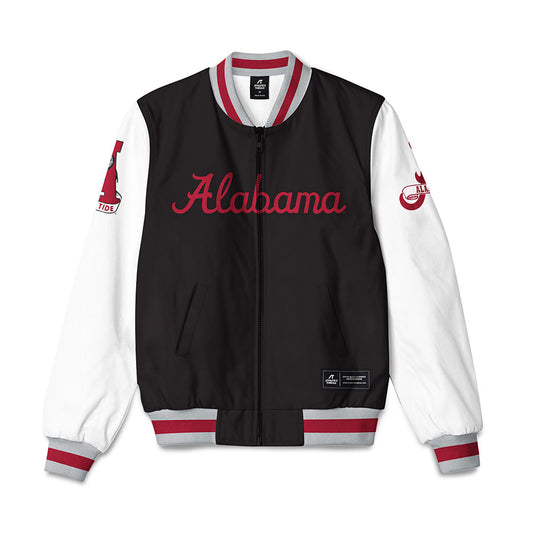 Alabama - Crimson Tide - Black Combination Bomber Jacket