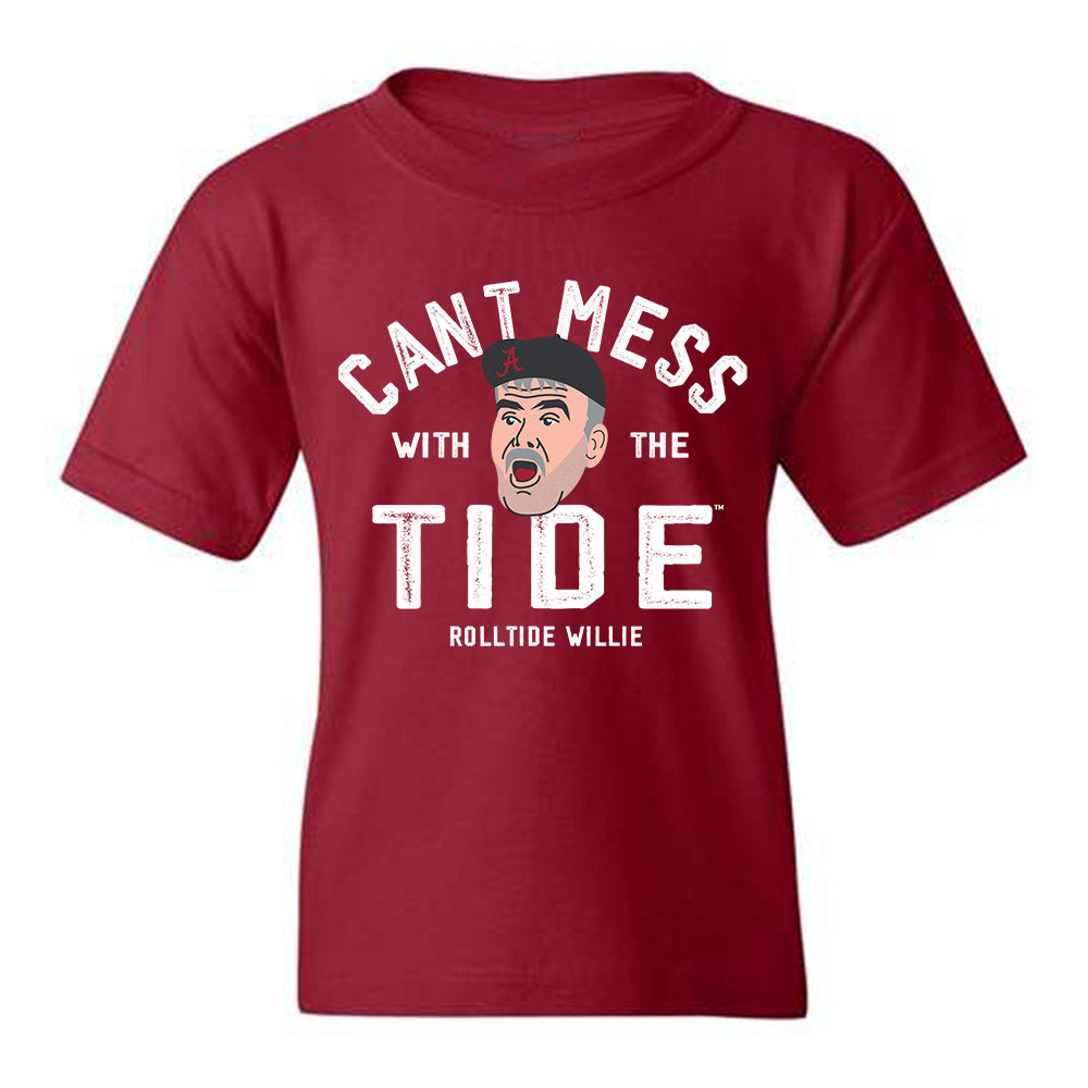 Alabama - Roll Tide Willie - Can't Mess with the Tide - Youth T-shirt