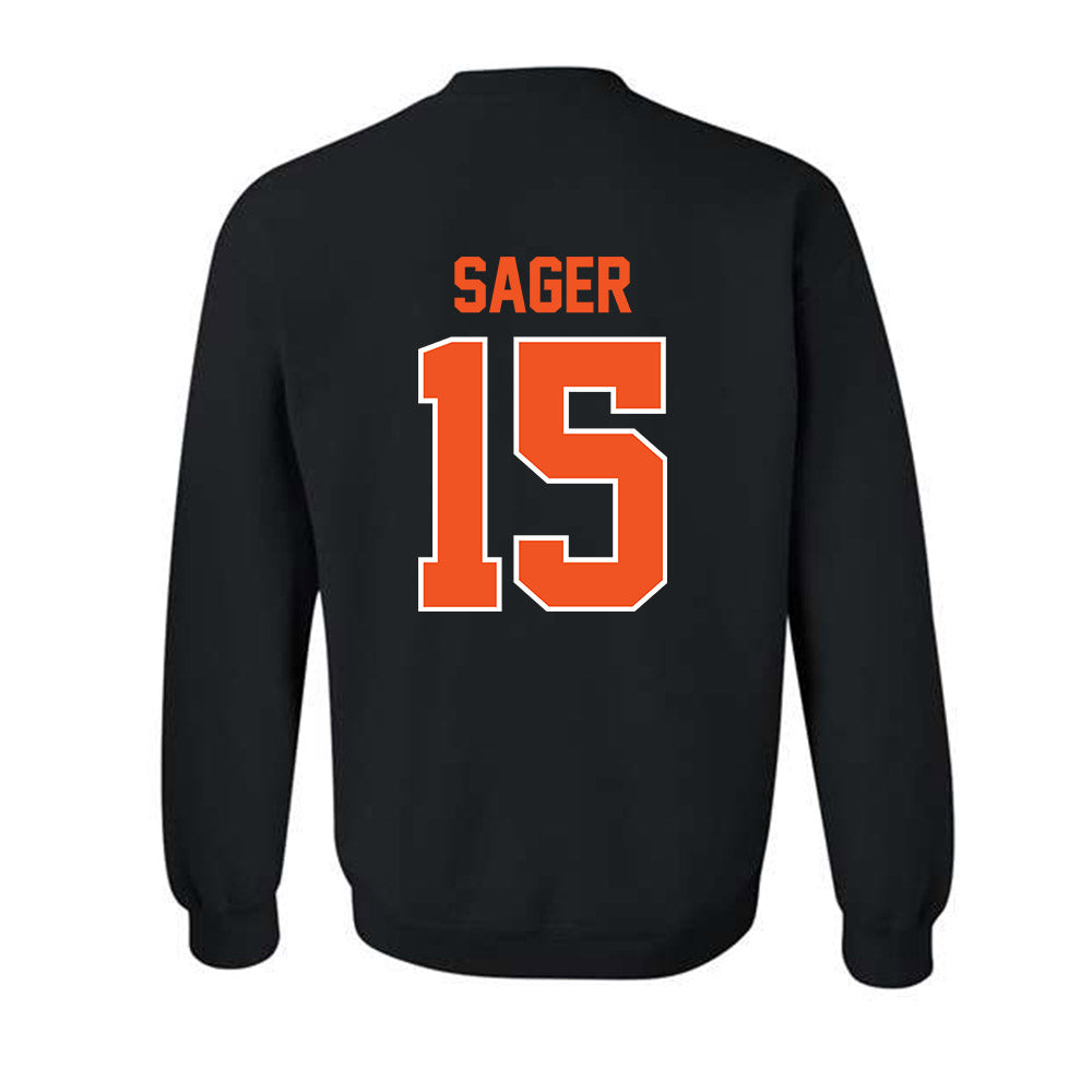 Oklahoma State - NCAA Men's Basketball : Carson Sager - Crewneck Sweatshirt Classic Shersey