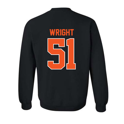 Oklahoma State - NCAA Men's Basketball : John-Michael Wright - Crewneck Sweatshirt Classic Shersey