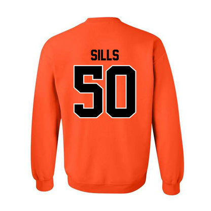 Oklahoma State - NCAA Football : Wiley Sills - Crewneck Sweatshirt Classic Shersey