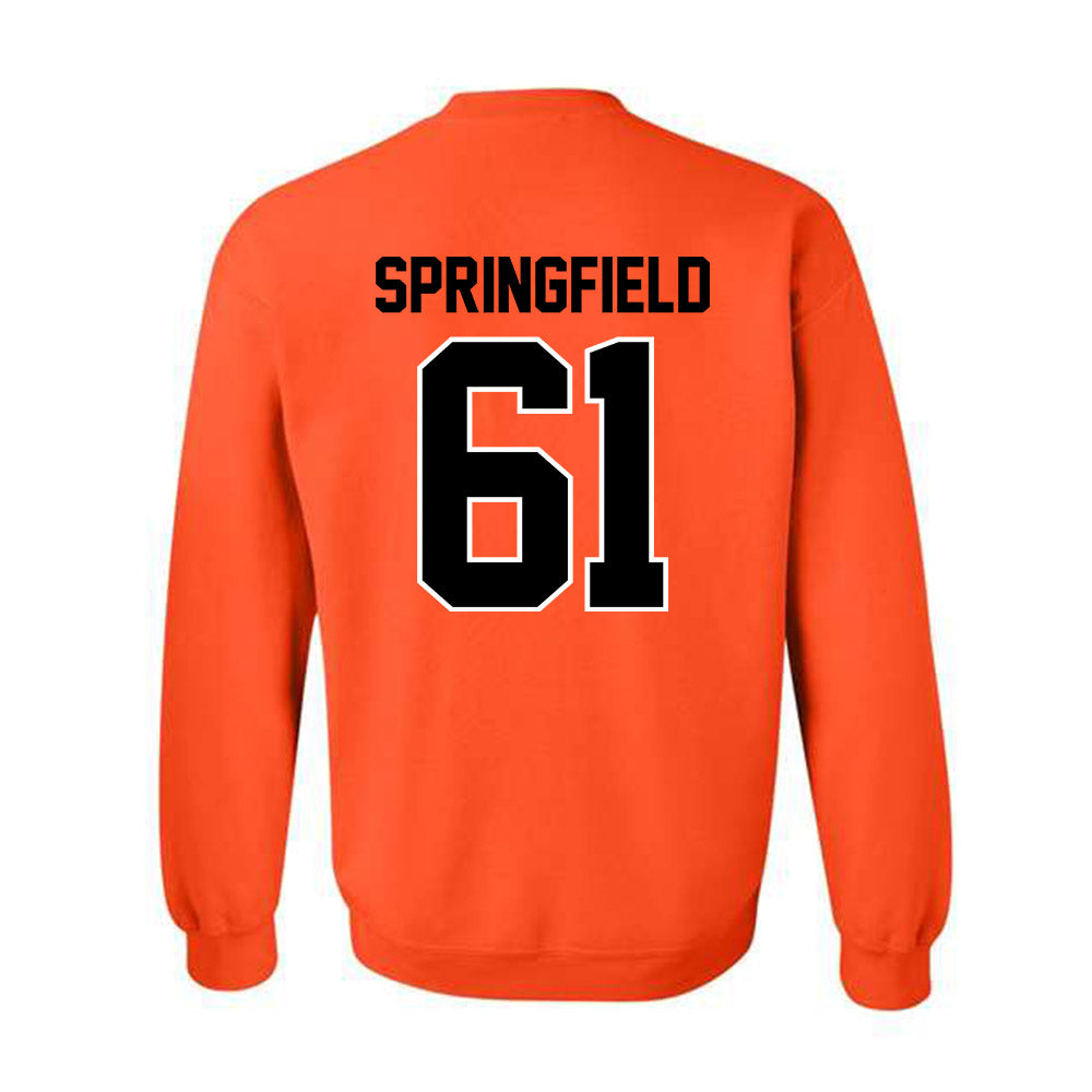 Oklahoma State - NCAA Football : Jake Springfield - Crewneck Sweatshirt Classic Shersey