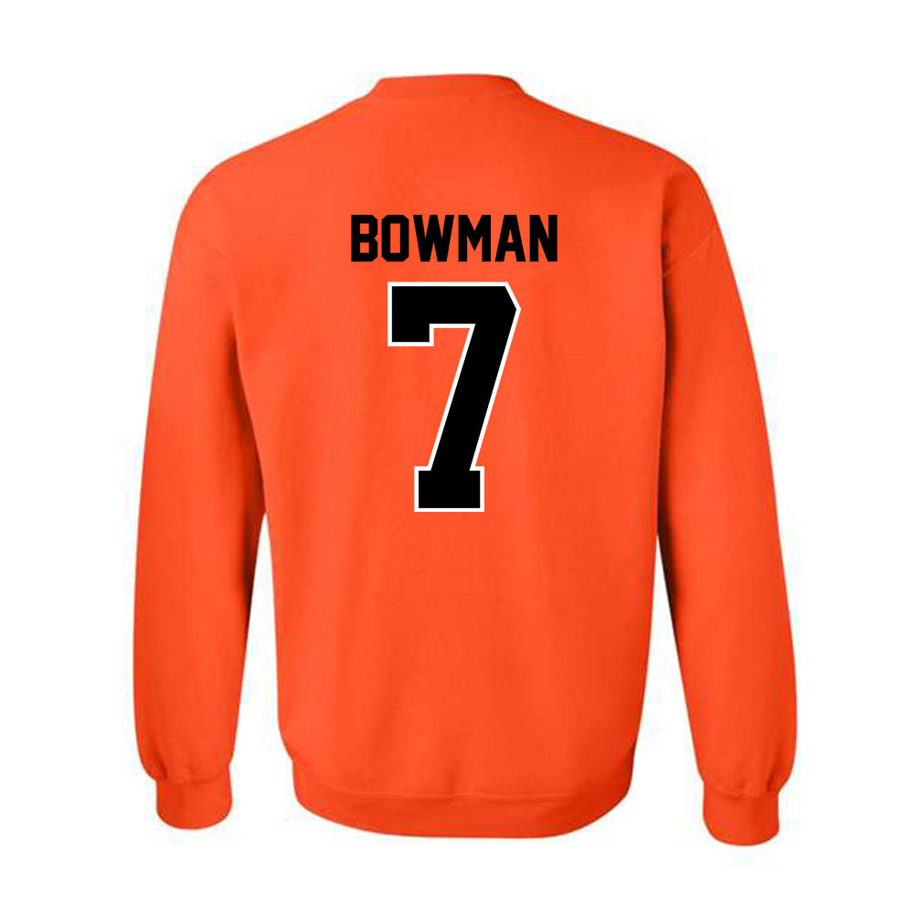 Oklahoma State - NCAA Football : Alan Bowman - Crewneck Sweatshirt Classic Shersey