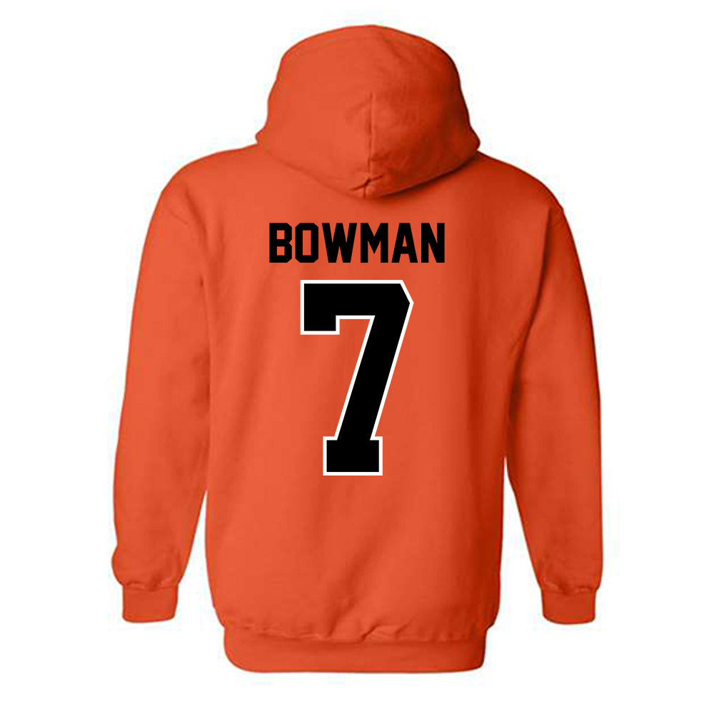 Oklahoma State - NCAA Football : Alan Bowman - Hooded Sweatshirt Classic Shersey