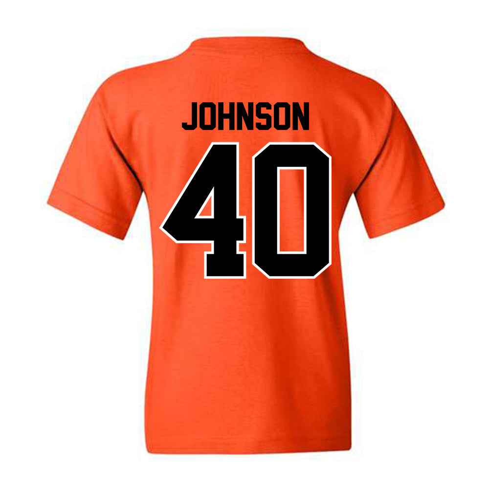 Oklahoma State - NCAA Baseball : Cole Johnson - Youth T-Shirt Sports Shersey