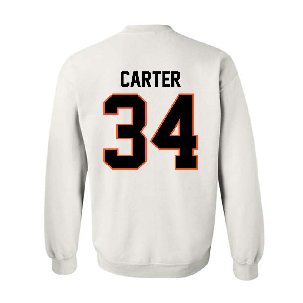 Oklahoma State - NCAA Baseball : Charlie Carter - Crewneck Sweatshirt Sports Shersey