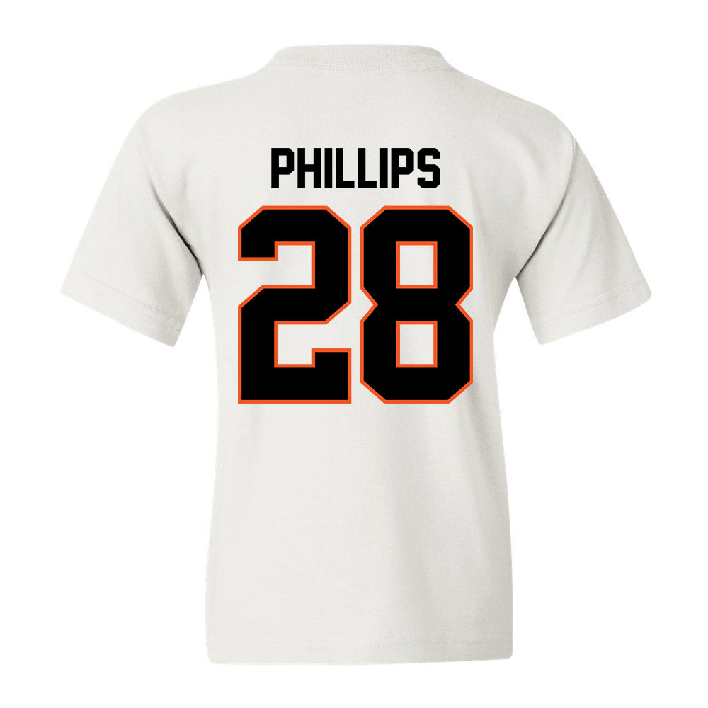 Oklahoma State - NCAA Baseball : Brennan Phillips - Youth T-Shirt Sports Shersey