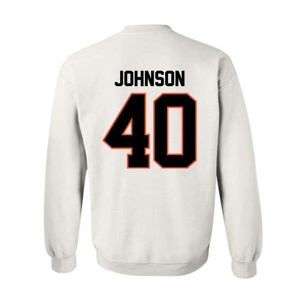 Oklahoma State - NCAA Baseball : Cole Johnson - Crewneck Sweatshirt Sports Shersey