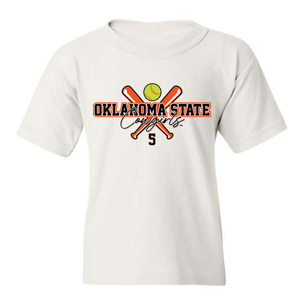 Oklahoma State - NCAA Softball : Taylor Anderson - Youth T-Shirt  Sports Shersey