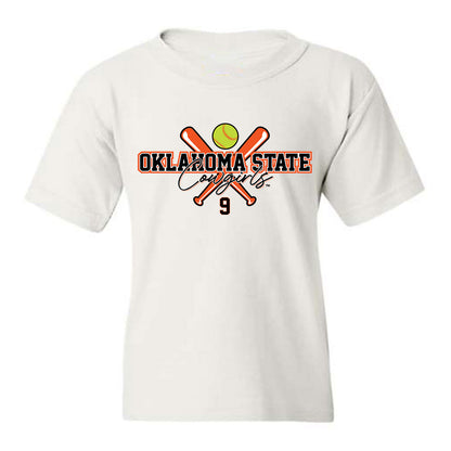 Oklahoma State - NCAA Softball : Tia Warsop - Youth T-Shirt  Sports Shersey