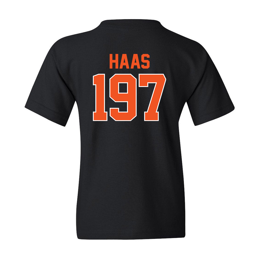 Oklahoma State - NCAA Wrestling : Kyle Haas - Youth T-Shirt Sports Shersey
