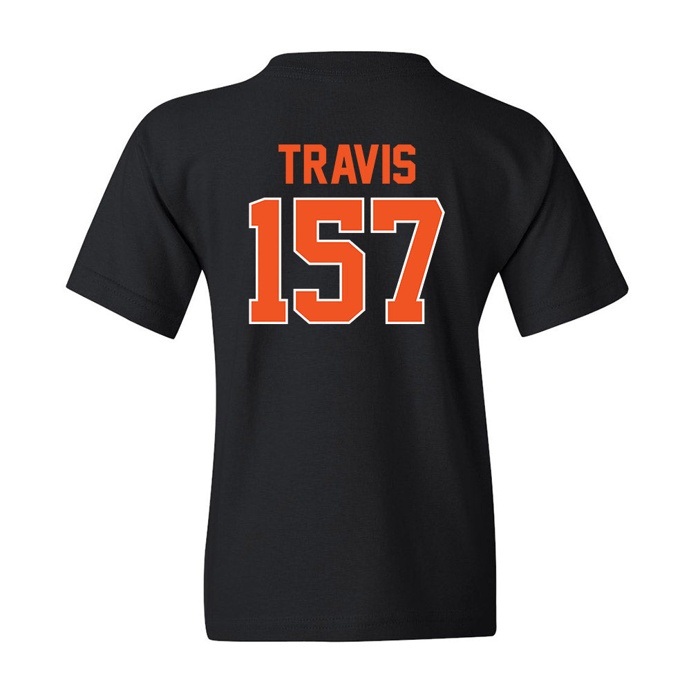 Oklahoma State - NCAA Wrestling : Teague Travis - Youth T-Shirt Sports Shersey