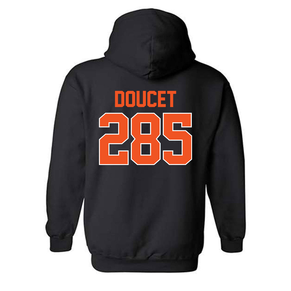 Oklahoma State - NCAA Wrestling : Konner Doucet - Hooded Sweatshirt Sports Shersey