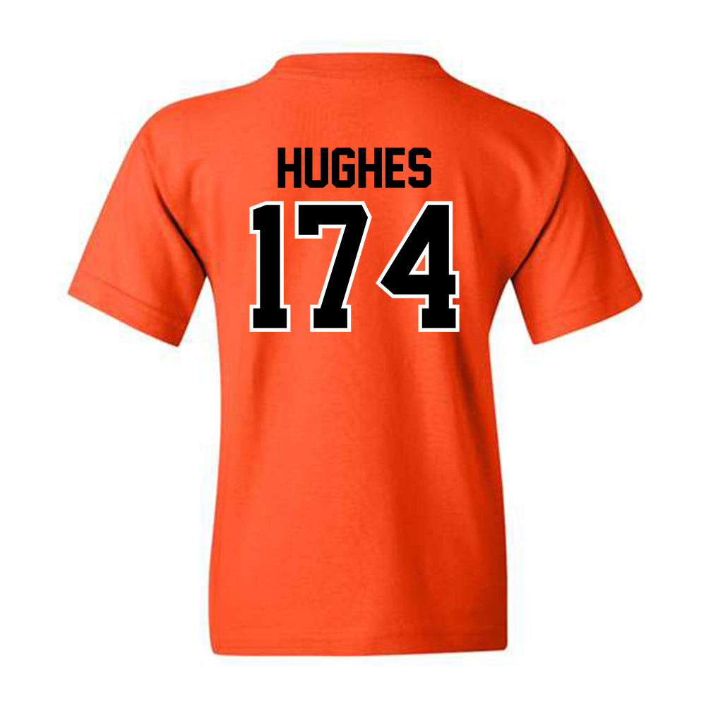 Oklahoma State - NCAA Wrestling : Dax Hughes - Youth T-Shirt Sports Shersey