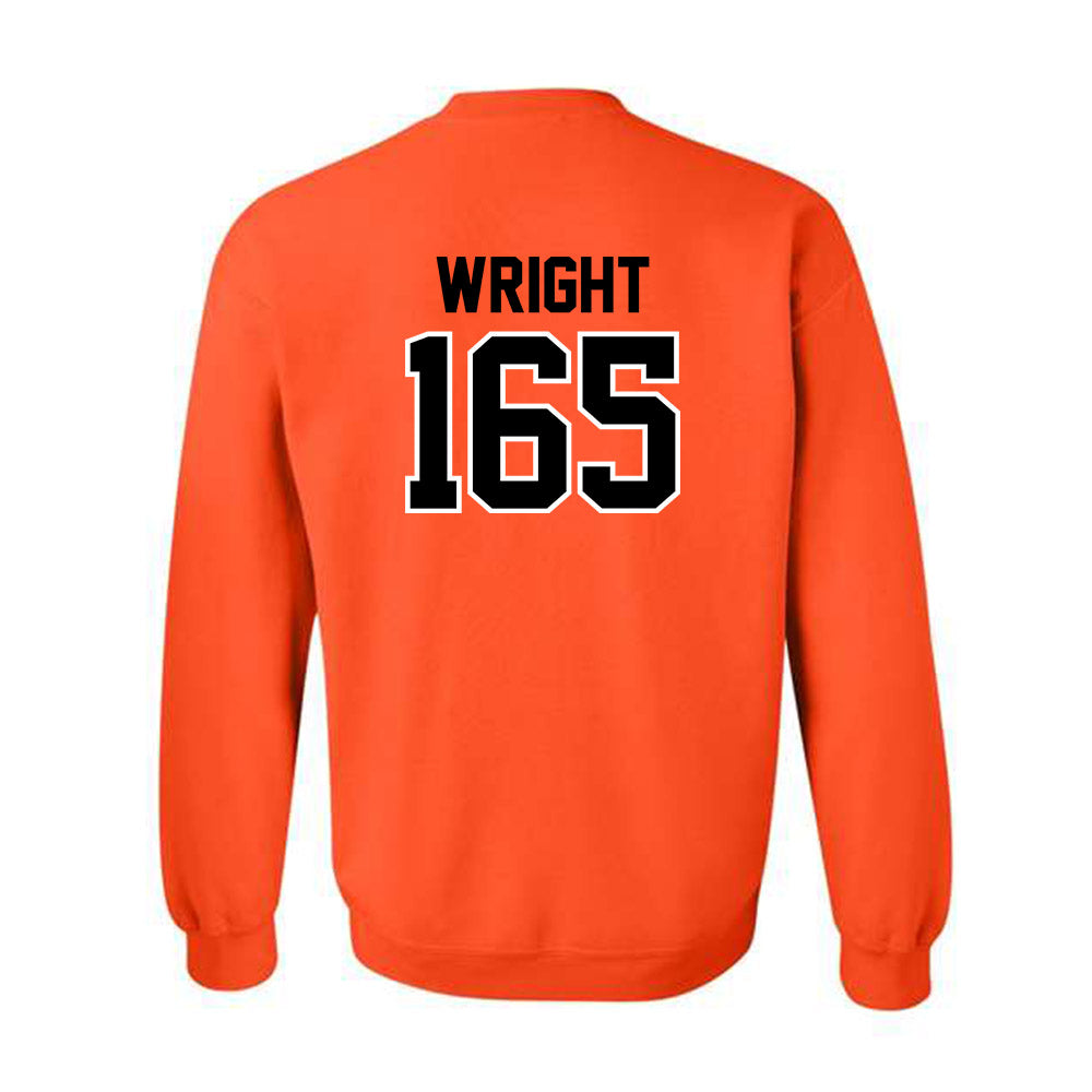 Oklahoma State - NCAA Wrestling : Jaxen Wright - Crewneck Sweatshirt Sports Shersey