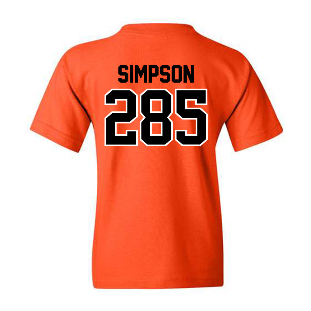 Oklahoma State - NCAA Wrestling : hayden Simpson - Youth T-Shirt Sports Shersey