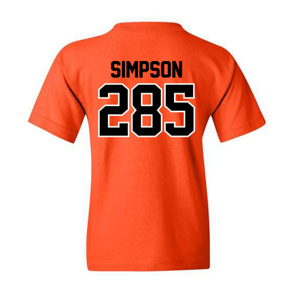 Oklahoma State - NCAA Wrestling : hayden Simpson - Youth T-Shirt Sports Shersey