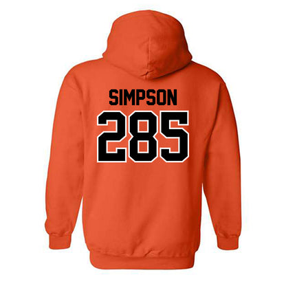 Oklahoma State - NCAA Wrestling : hayden Simpson - Hooded Sweatshirt Sports Shersey