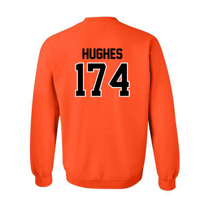 Oklahoma State - NCAA Wrestling : Dax Hughes - Crewneck Sweatshirt Sports Shersey