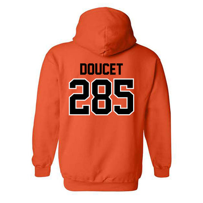 Oklahoma State - NCAA Wrestling : Konner Doucet - Hooded Sweatshirt Sports Shersey