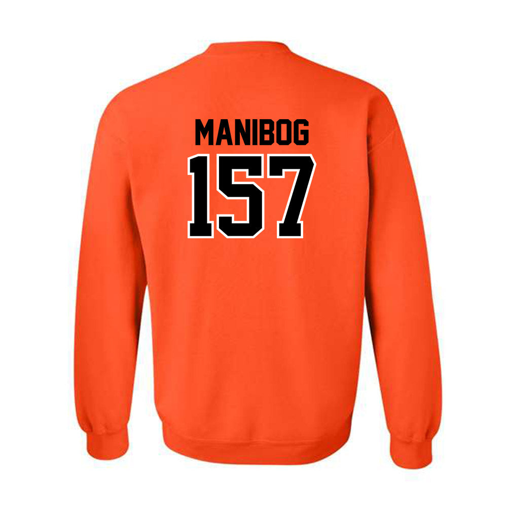 Oklahoma State - NCAA Wrestling : Jeremy Manibog - Crewneck Sweatshirt Sports Shersey