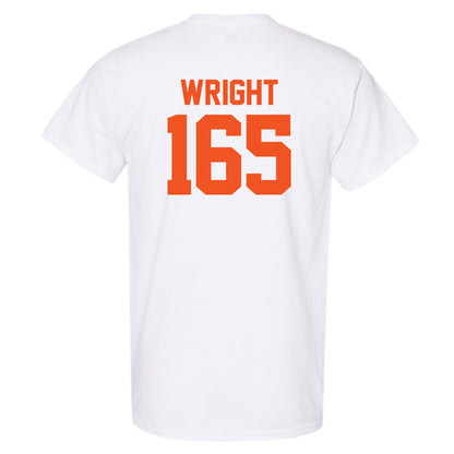 Oklahoma State - NCAA Wrestling : Jaxen Wright - T-Shirt Sports Shersey