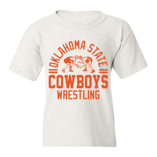 Oklahoma State - NCAA Wrestling : AJ Heeg - Youth T-Shirt Sports Shersey