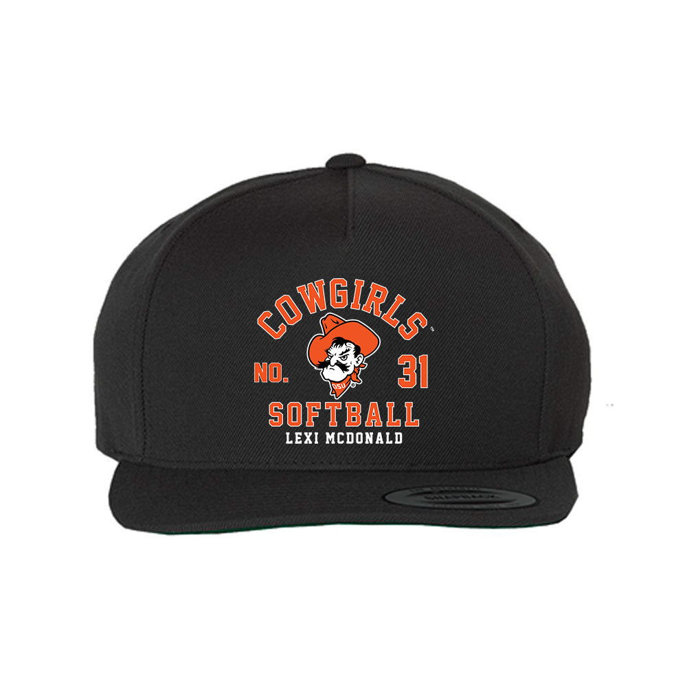 Oklahoma State - NCAA Softball : Lexi McDonald - Snapback Cap Snapback Cap