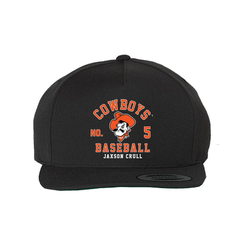 Oklahoma State - NCAA Baseball : Jaxson Crull - Snapback Cap