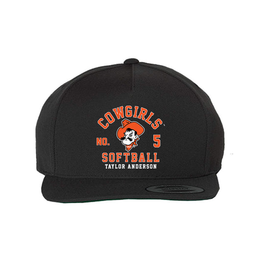 Oklahoma State - NCAA Softball : Taylor Anderson - Snapback Cap Snapback Cap