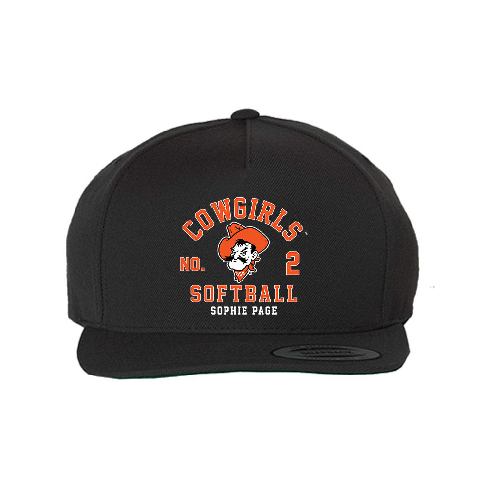 Oklahoma State - NCAA Softball : Sophie Page - Snapback Cap Snapback Cap