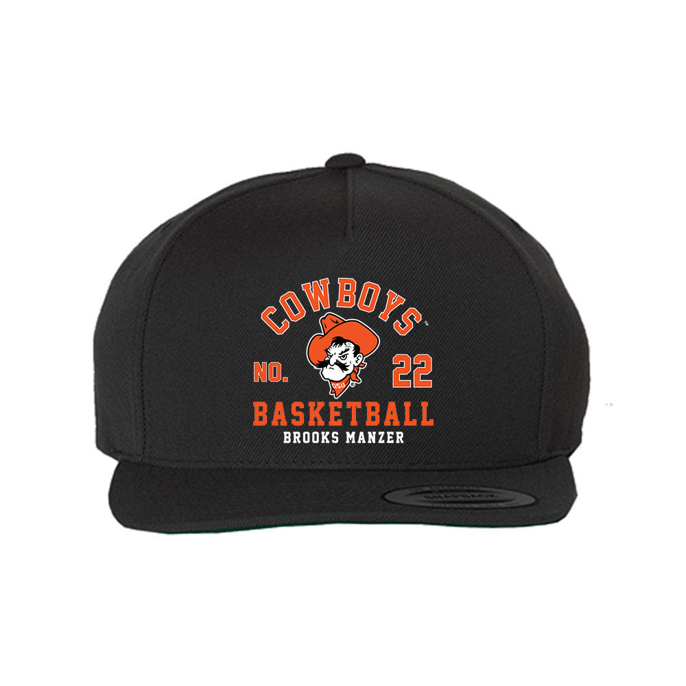 Oklahoma State - NCAA Men's Basketball : Brooks Manzer - Snapback Cap