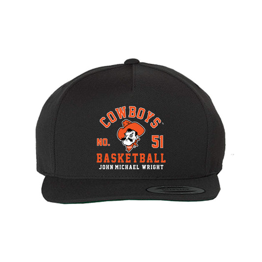 Oklahoma State - NCAA Men's Basketball : John-Michael Wright - Snapback Cap