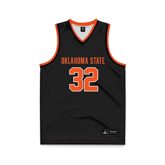 Oklahoma State - NCAA Women's Basketball : Stailee Heard - Basketball Jersey Black