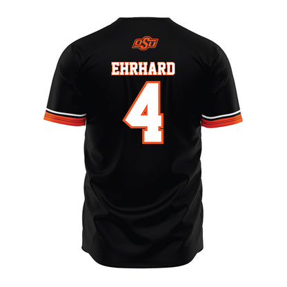 Oklahoma State - NCAA Baseball : Zach Ehrhard - Baseball Jersey Black