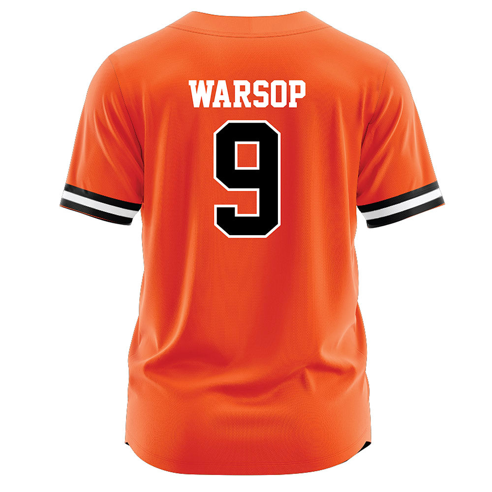 Oklahoma State - NCAA Softball : Tia Warsop - Baseball Jersey Orange