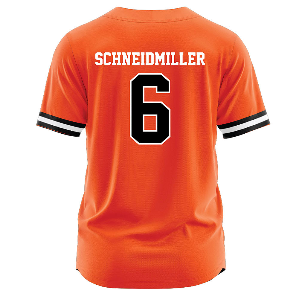Oklahoma State - NCAA Softball : Audrey Schneidmiller - Baseball Jersey Orange