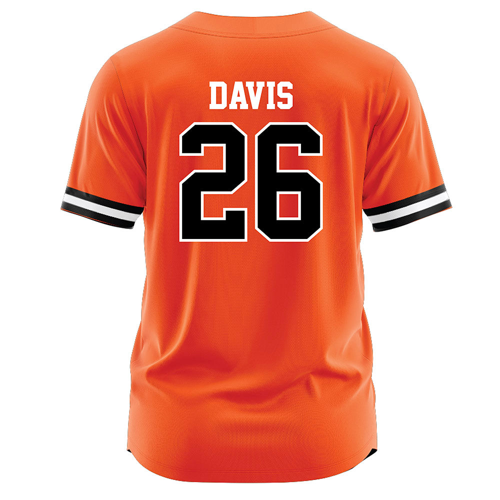 Oklahoma State - NCAA Softball : Rosie Davis - Baseball Jersey Orange