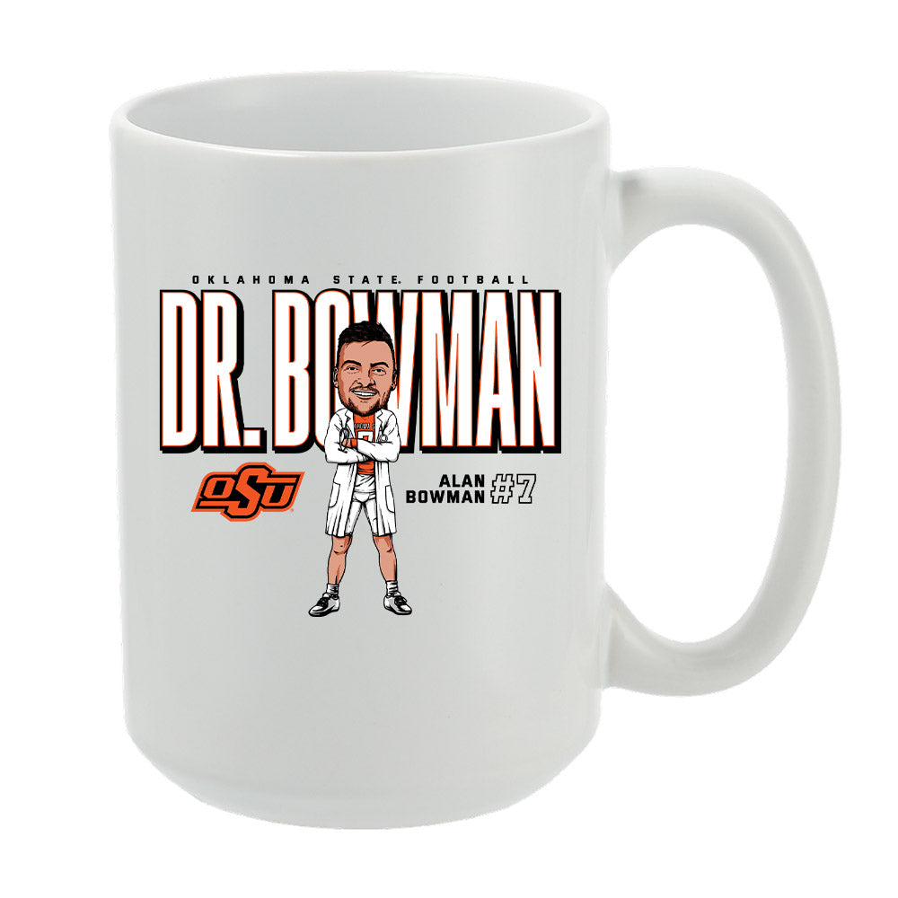 Oklahoma State - NCAA Football : Alan Bowman - Mug Individual Caricature