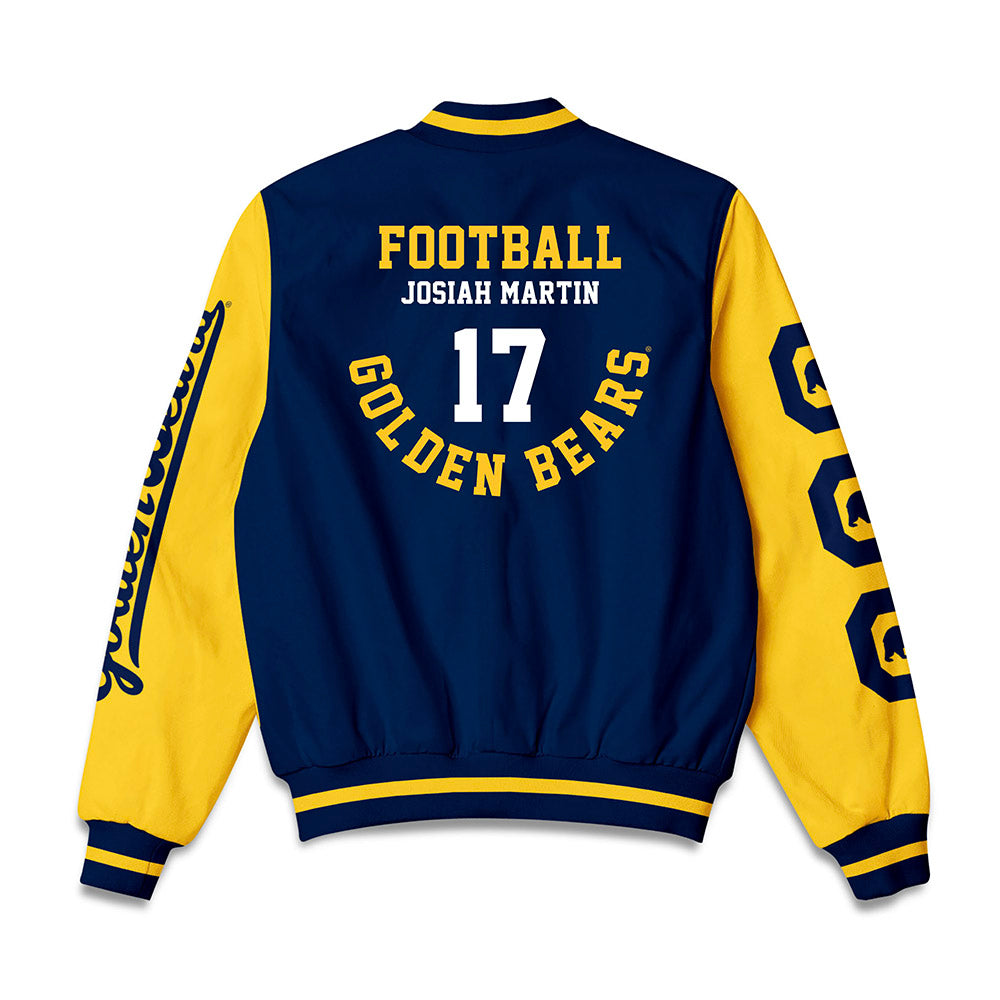 UC Berkeley - NCAA Football : Josiah Martin - Bomber Jacket