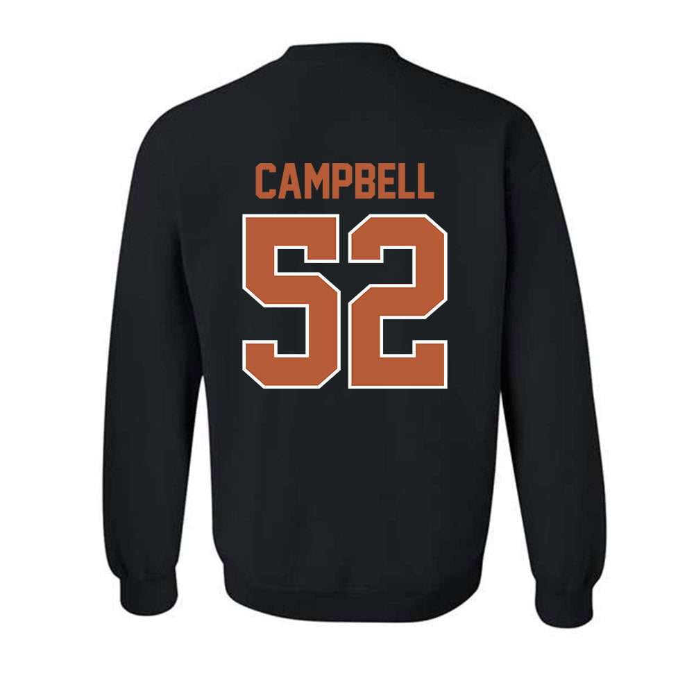 Texas - NCAA Football : Dj Campbell - Crewneck Sweatshirt Classic Shersey