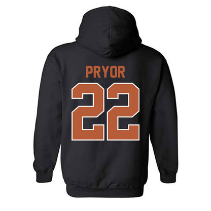 Texas - NCAA Men's Basketball : Devon Pryor - Hooded Sweatshirt Classic Shersey