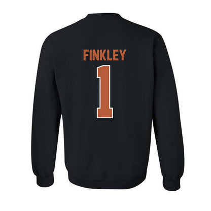 Texas - NCAA Football : Justice Finkley - Crewneck Sweatshirt Classic Shersey