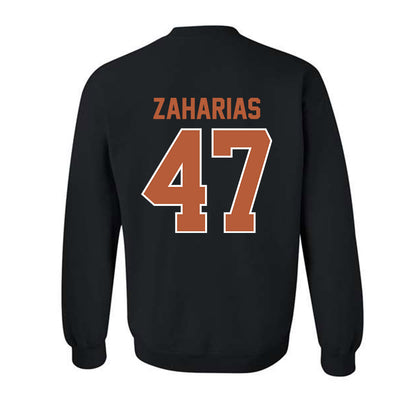 Texas - NCAA Baseball : George Zaharias - Crewneck Sweatshirt Classic Shersey