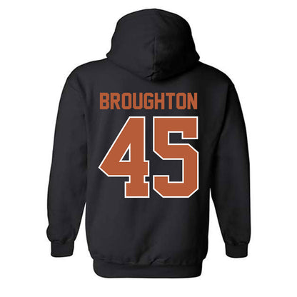 Texas - NCAA Football : Vernon Broughton - Hooded Sweatshirt Classic Shersey